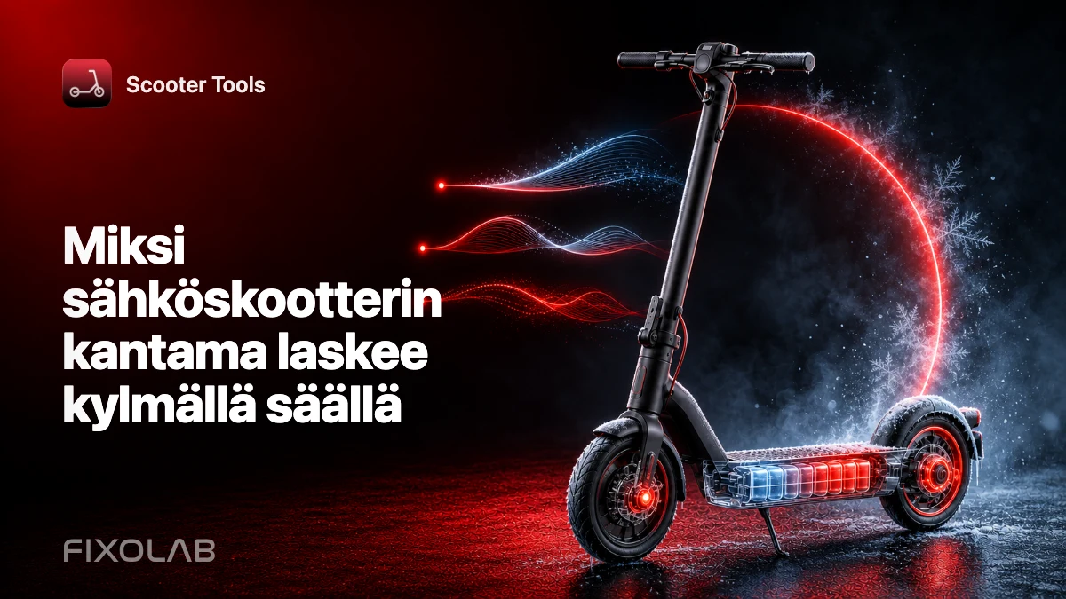 Miksi sähköskootterin kantama laskee kylmällä säällä