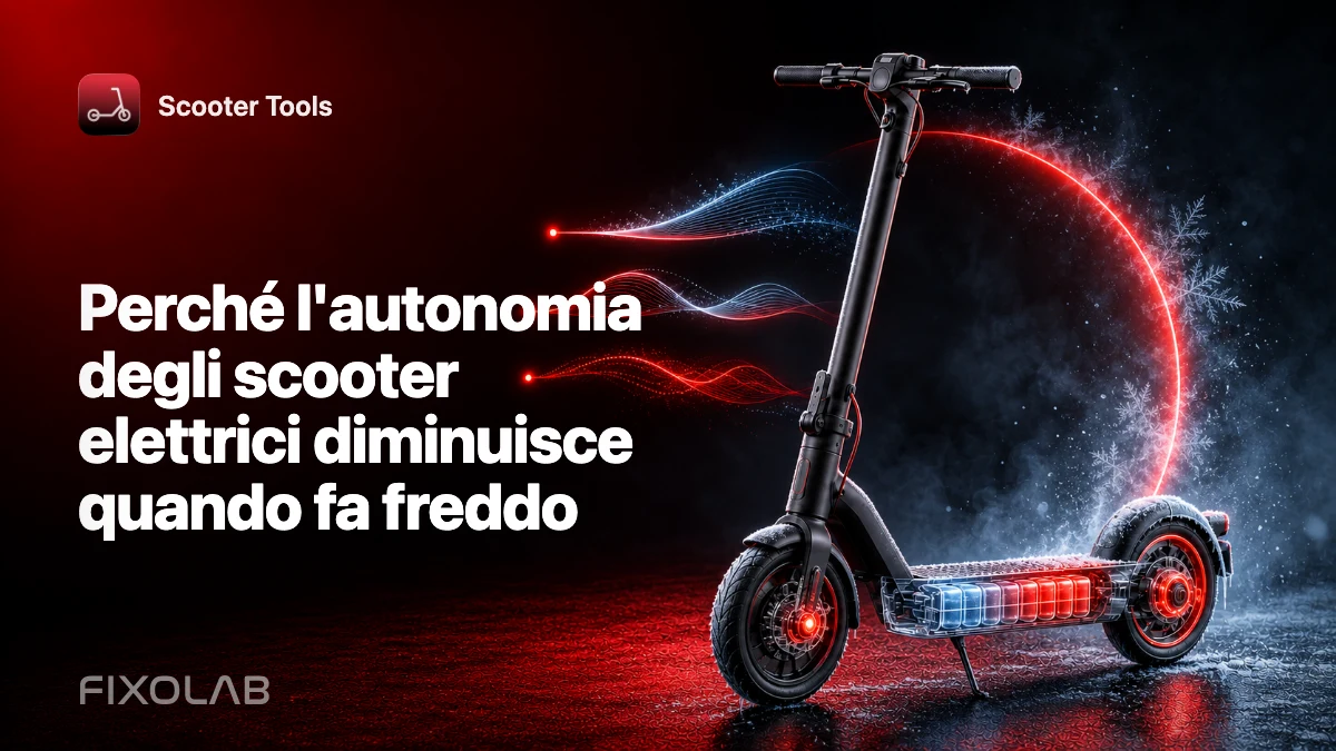 Perché l'autonomia degli scooter elettrici diminuisce quando fa freddo