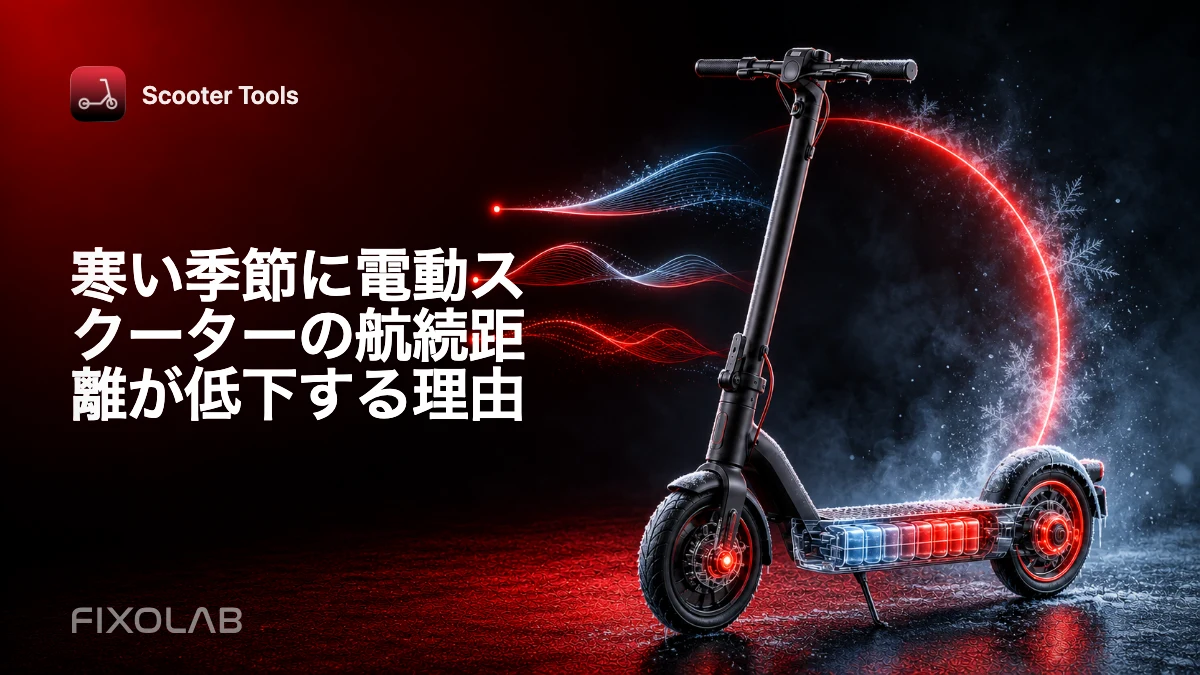 寒い季節に電動スクーターの航続距離が低下する理由