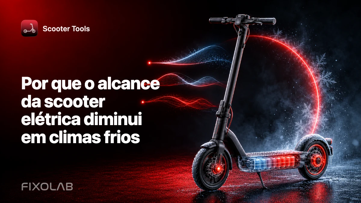Por que o alcance da scooter elétrica diminui em climas frios