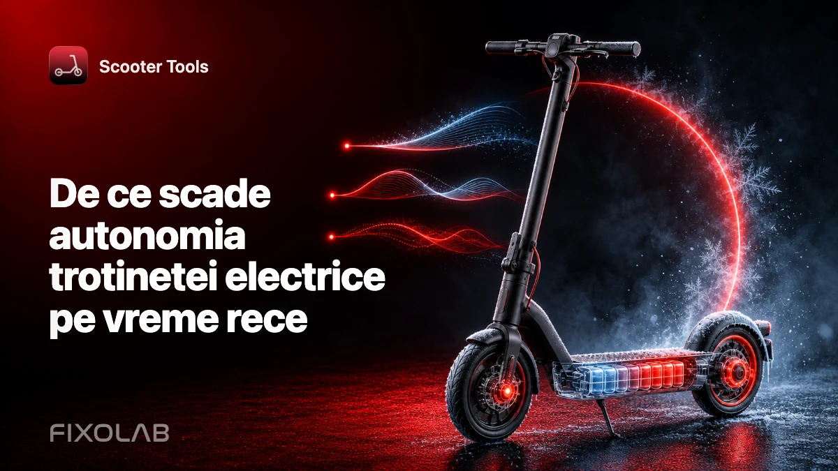 De ce scade autonomia trotinetei electrice pe vreme rece