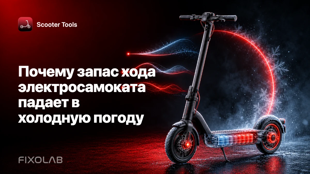 Почему запас хода электросамоката падает в холодную погоду Почему запас хода электросамоката падает в холодную погоду