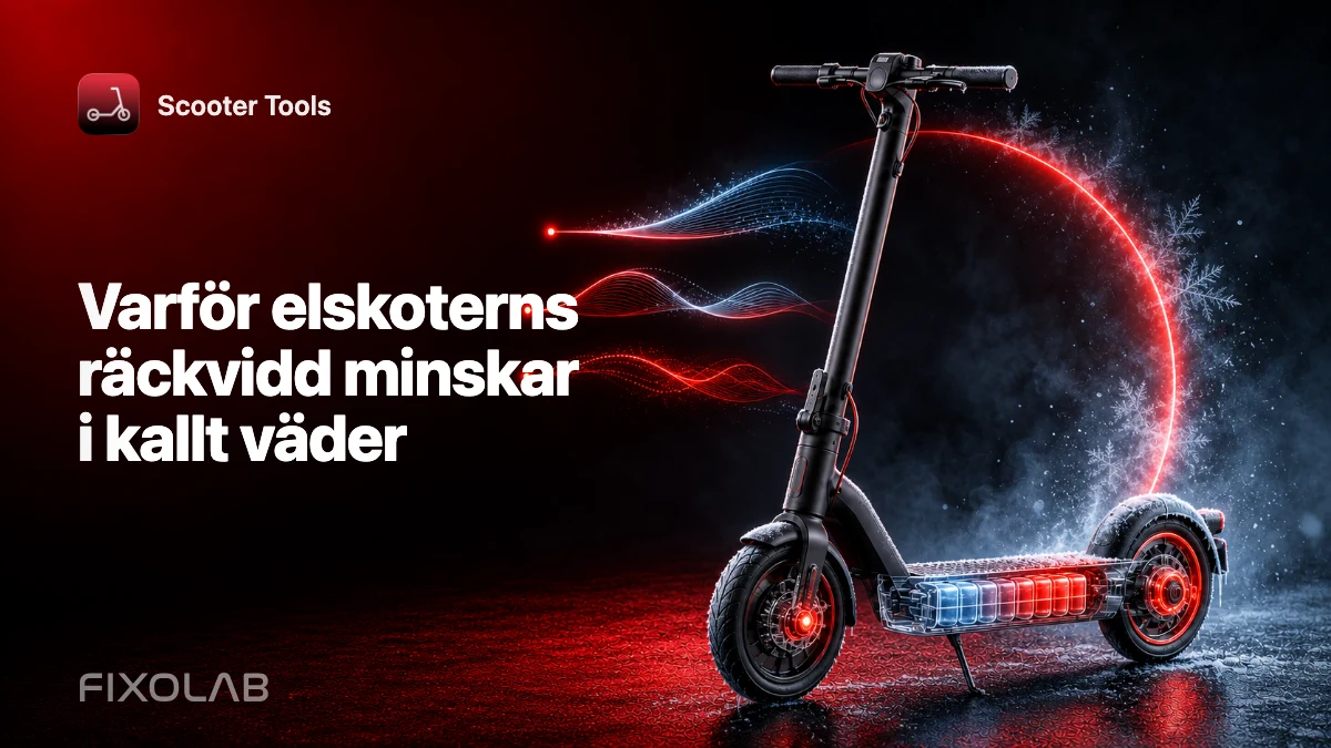 Varför elskoterns räckvidd minskar i kallt väder Varför elskoterns räckvidd minskar i kallt väder
