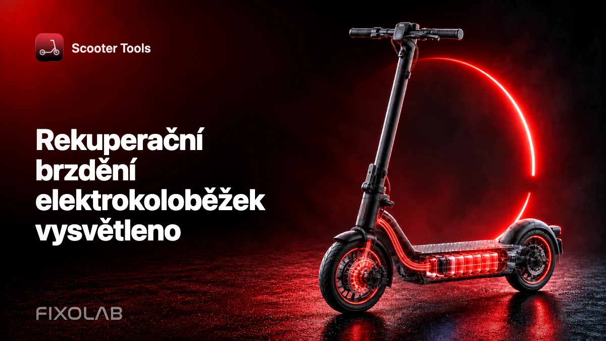 Rekuperační brzdění elektrokoloběžek vysvětleno Rekuperační brzdění elektrokoloběžek vysvětleno