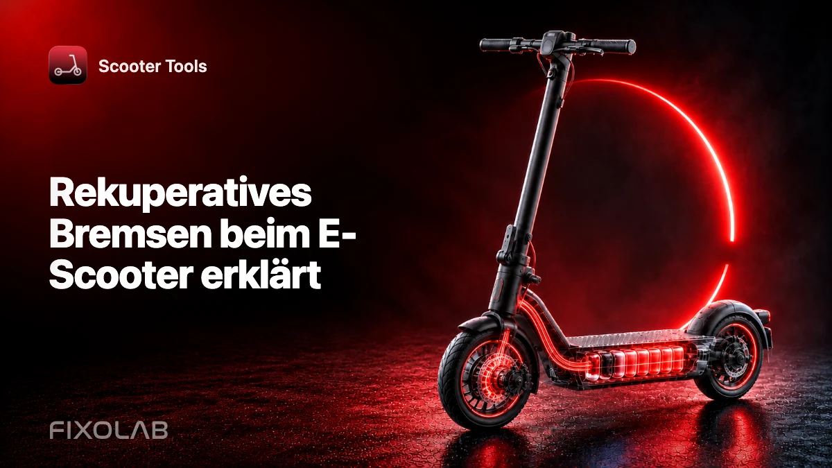 Rekuperatives Bremsen beim E-Scooter erklärt Rekuperatives Bremsen beim E-Scooter erklärt