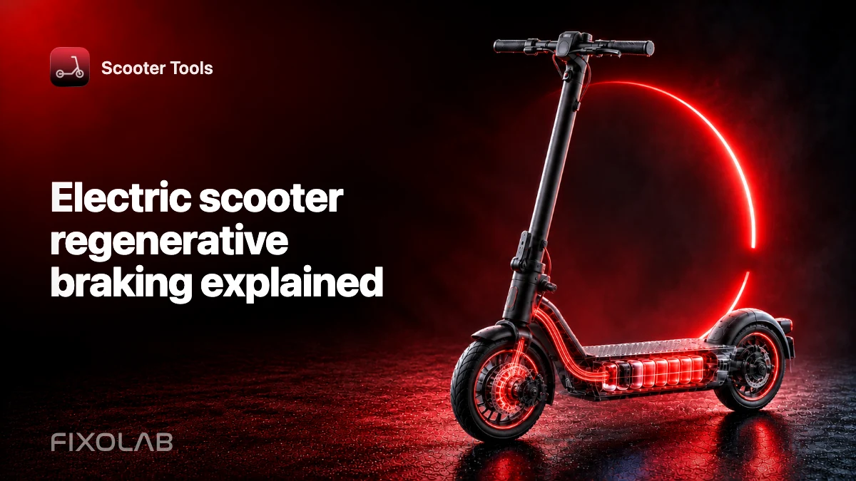 Electric scooter regenerative braking explained Electric scooter regenerative braking explained