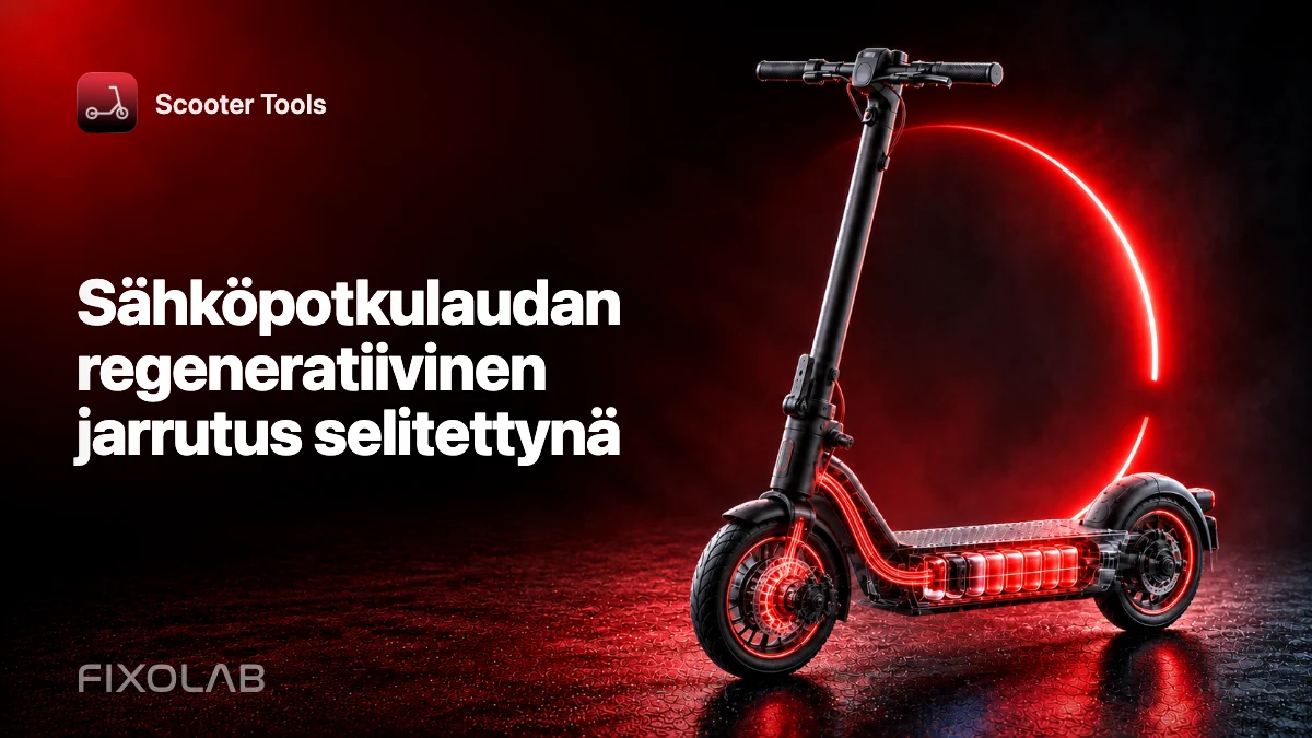 Sähköpotkulaudan regeneratiivinen jarrutus selitettynä Sähköpotkulaudan regeneratiivinen jarrutus selitettynä