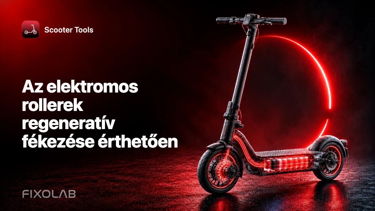 Az elektromos rollerek regeneratív fékezése érthetően