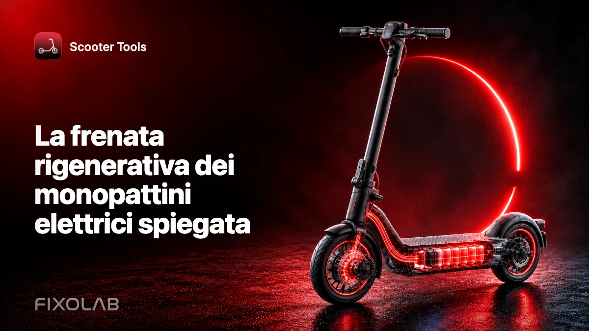 La frenata rigenerativa dei monopattini elettrici spiegata