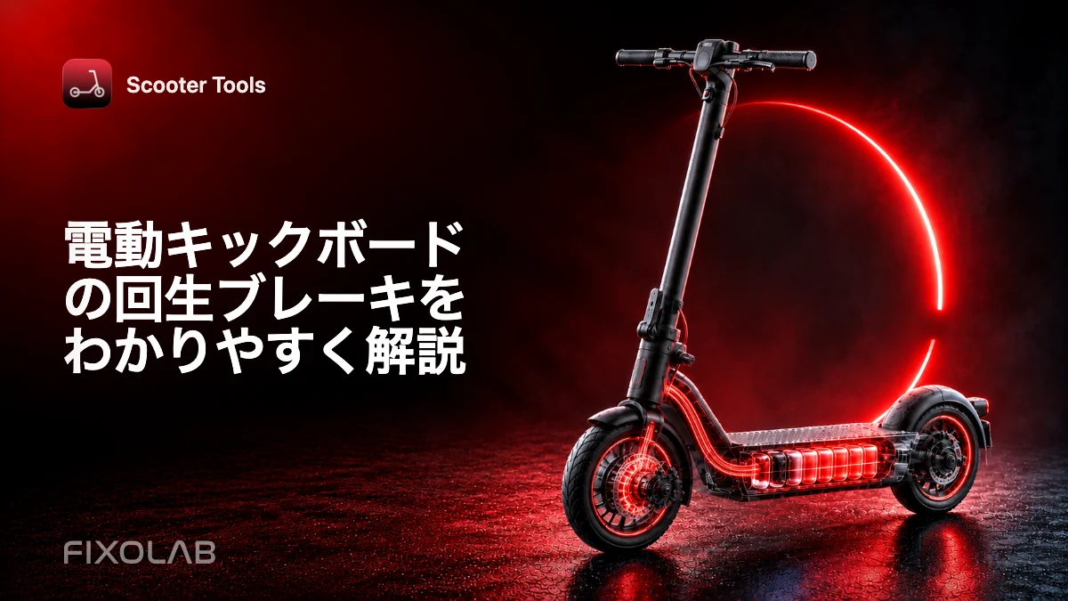電動キックボードの回生ブレーキをわかりやすく解説