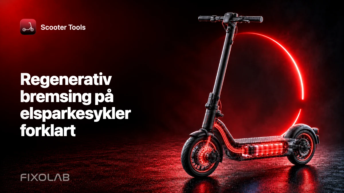 Regenerativ bremsing på elsparkesykler forklart