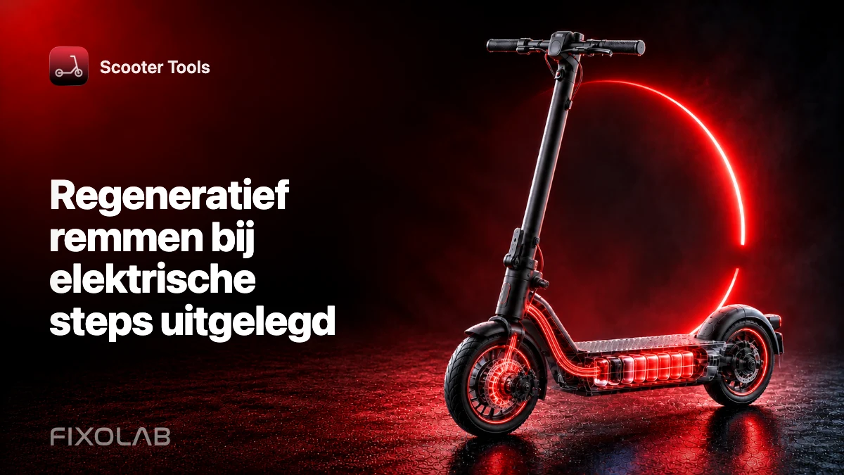 Regeneratief remmen bij elektrische steps uitgelegd Regeneratief remmen bij elektrische steps uitgelegd