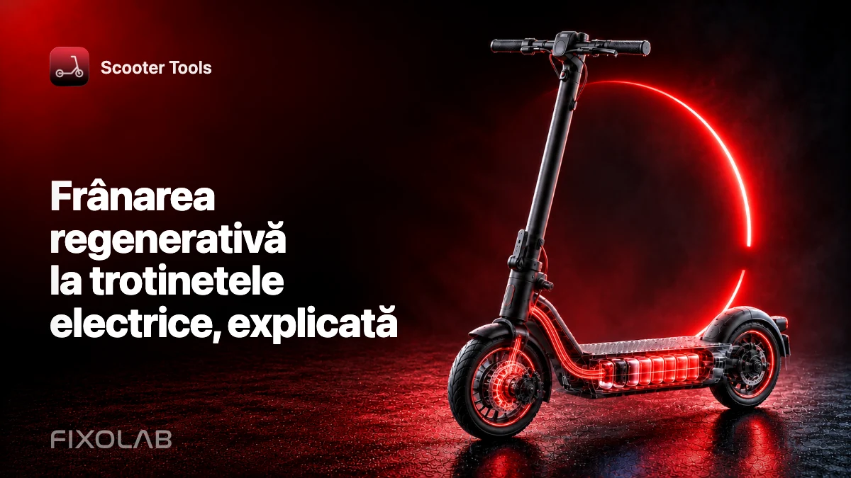 Frânarea regenerativă la trotinetele electrice, explicată Frânarea regenerativă la trotinetele electrice, explicată