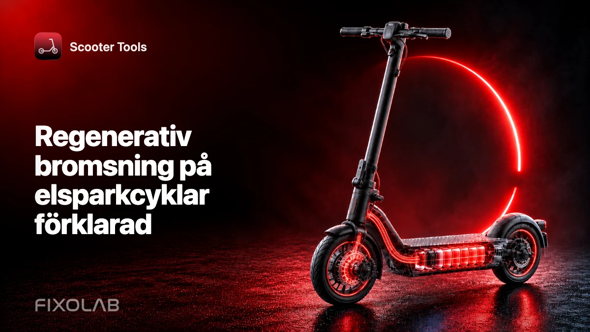 Regenerativ bromsning på elsparkcyklar förklarad