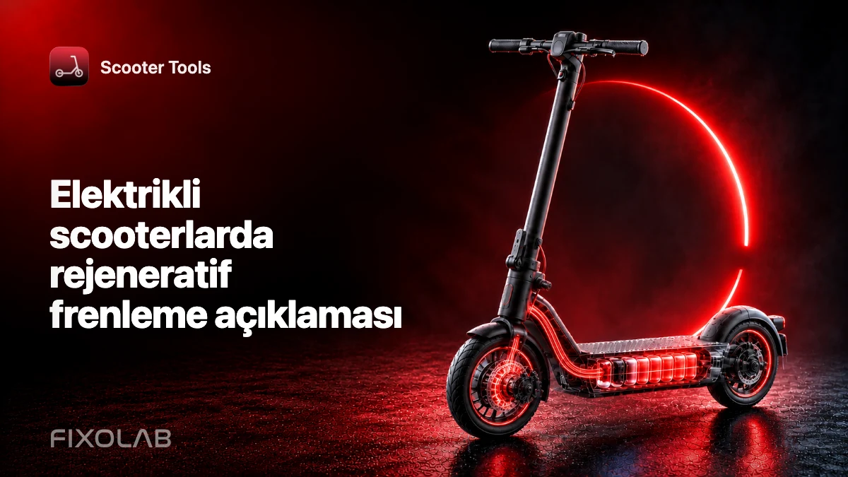 Elektrikli scooterlarda rejeneratif frenleme açıklaması Elektrikli scooterlarda rejeneratif frenleme açıklaması
