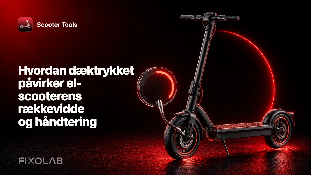 Hvordan dæktrykket påvirker el-scooterens rækkevidde og håndtering