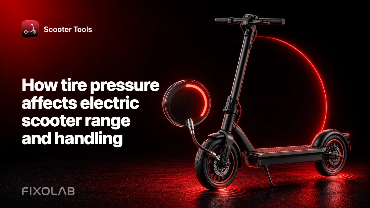 How tire pressure affects electric scooter range and handling How tire pressure affects electric scooter range and handling
