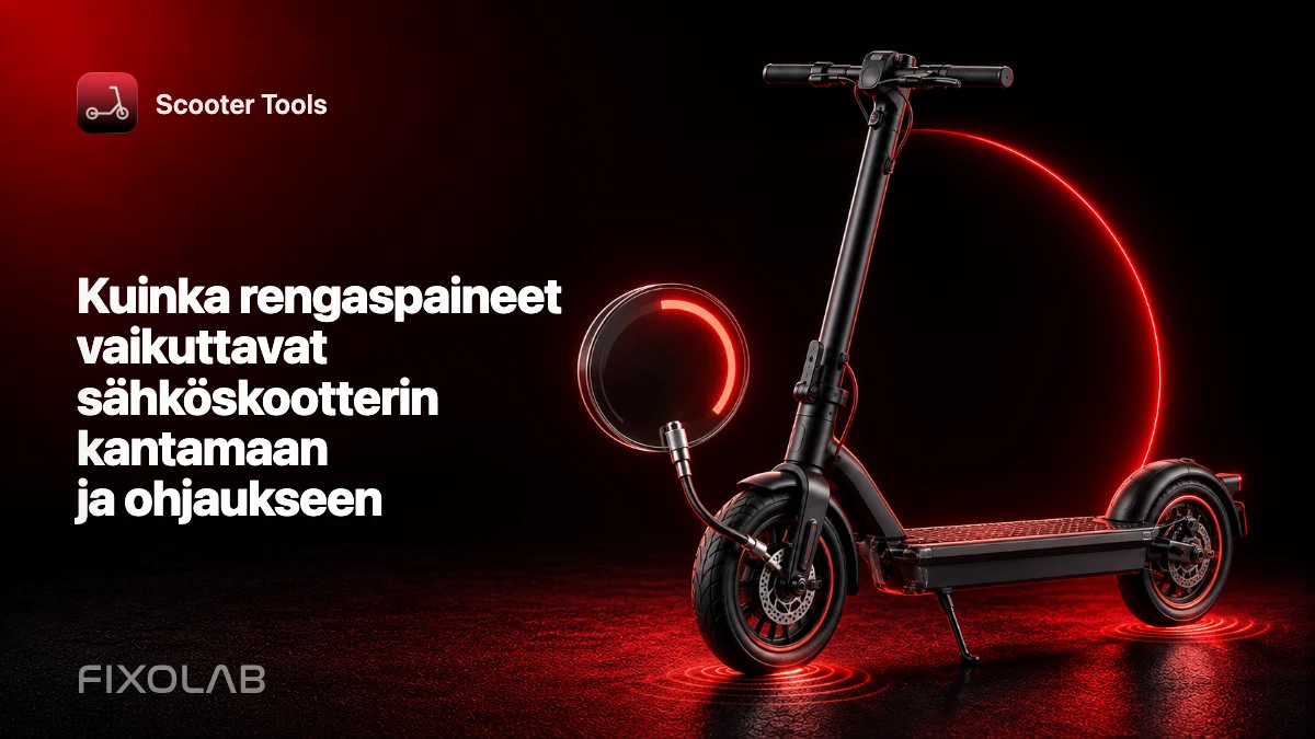 Kuinka rengaspaineet vaikuttavat sähköskootterin kantamaan ja ohjaukseen