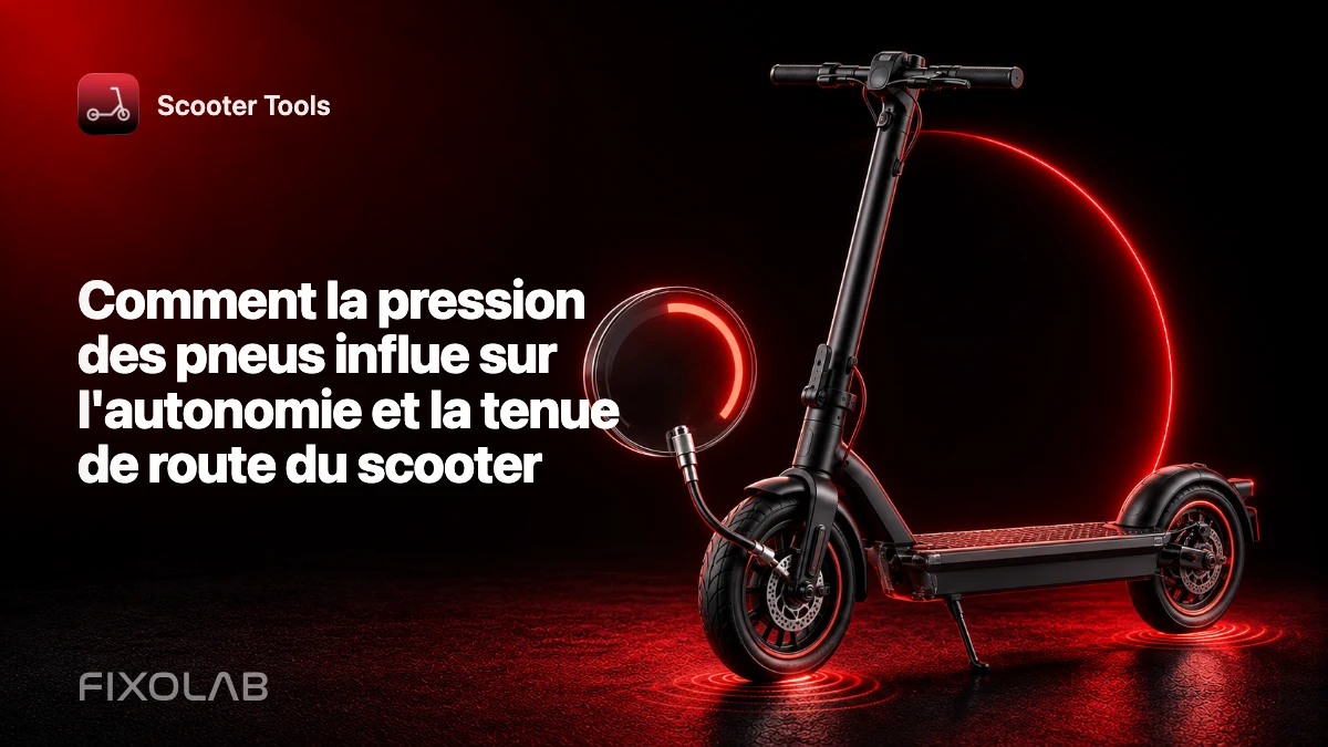 Comment la pression des pneus influe sur l'autonomie et la tenue de route du scooter Comment la pression des pneus influe sur l'autonomie et la tenue de route du scooter