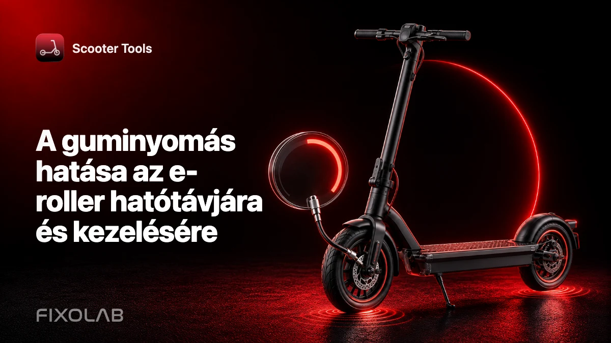 A guminyomás hatása az e-roller hatótávjára és kezelésére