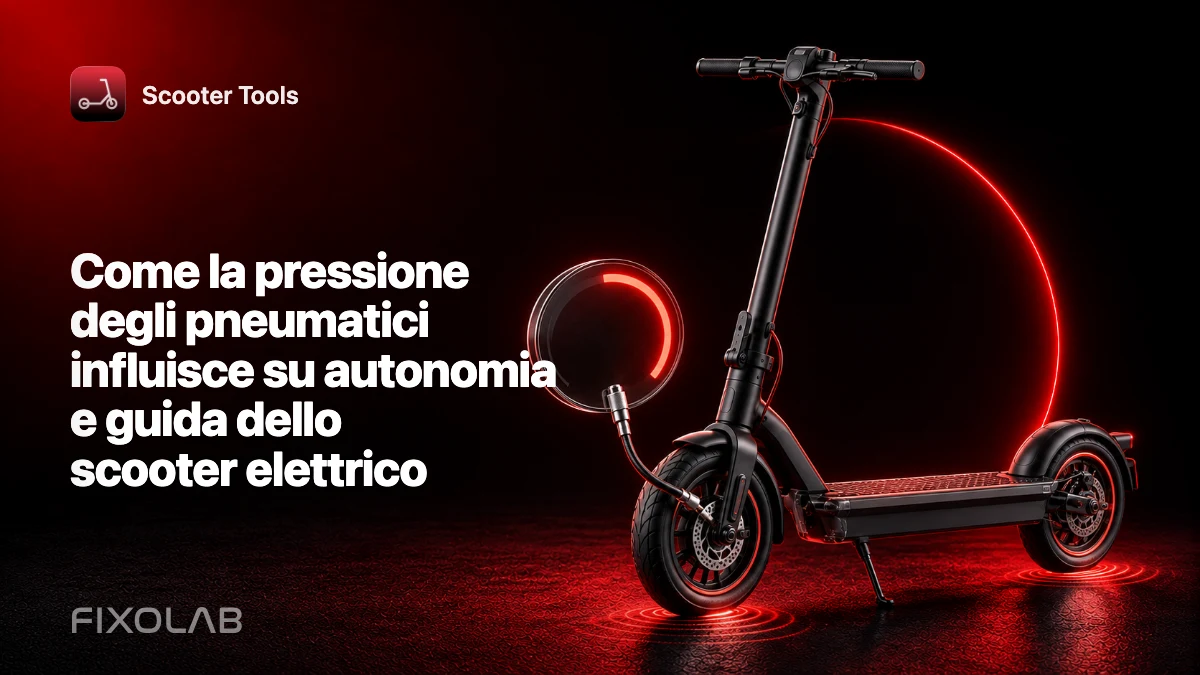 Come la pressione degli pneumatici influisce su autonomia e guida dello scooter elettrico Come la pressione degli pneumatici influisce su autonomia e guida dello scooter elettrico