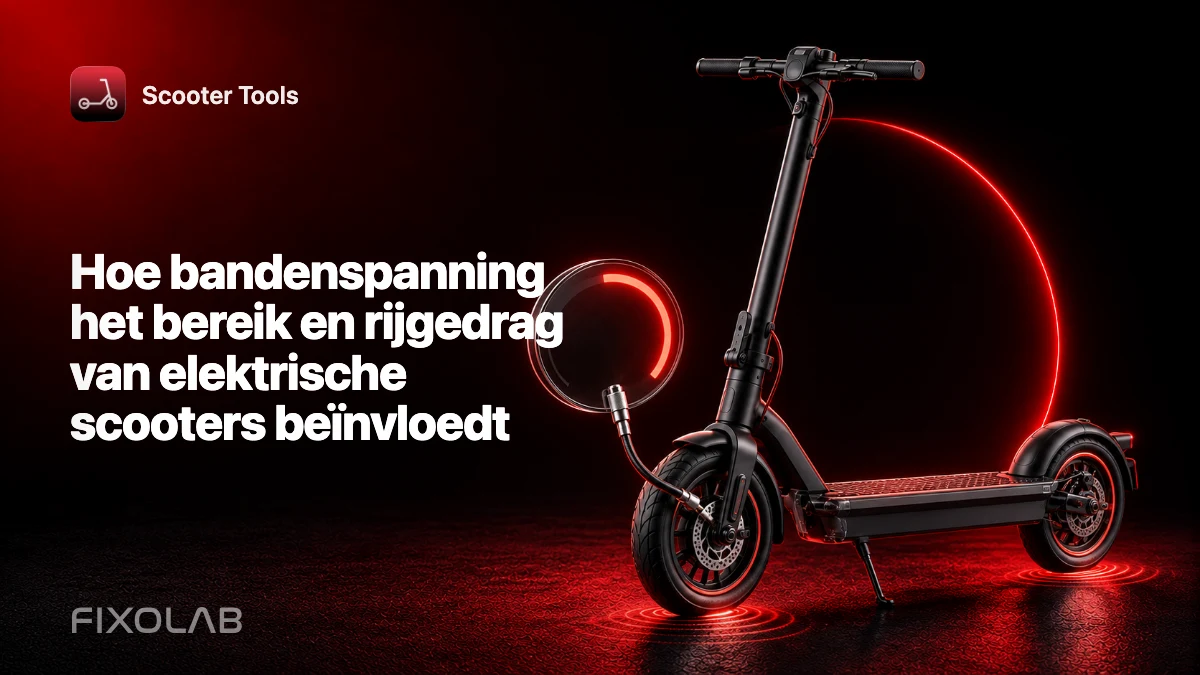 Hoe bandenspanning het bereik en rijgedrag van elektrische scooters beïnvloedt