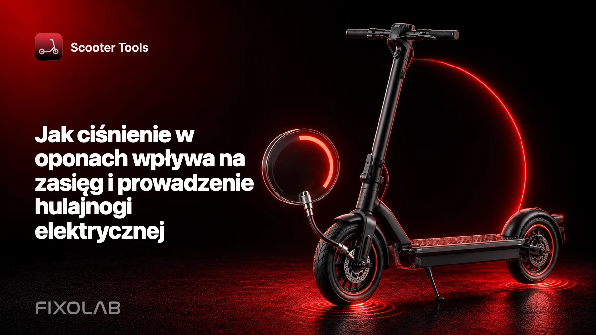 Jak ciśnienie w oponach wpływa na zasięg i prowadzenie hulajnogi elektrycznej Jak ciśnienie w oponach wpływa na zasięg i prowadzenie hulajnogi elektrycznej