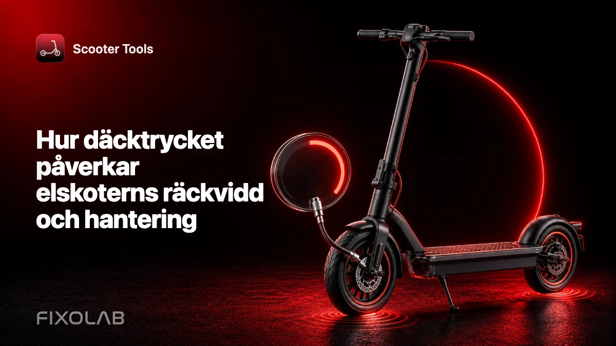 Hur däcktrycket påverkar elskoterns räckvidd och hantering