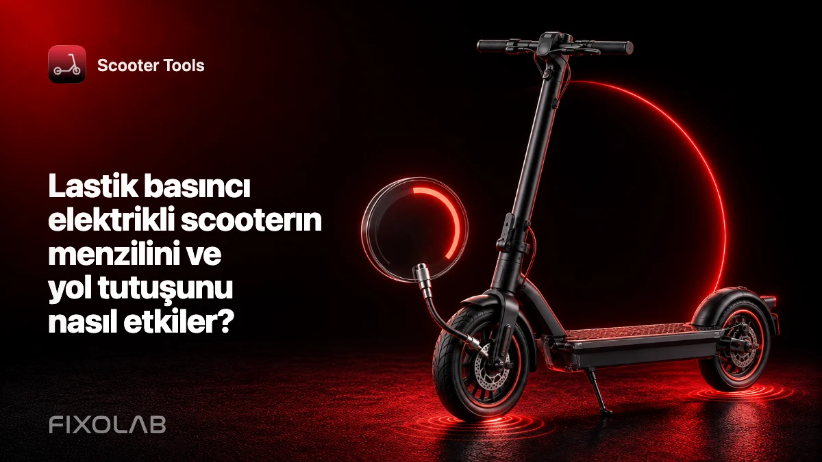 Lastik basıncı elektrikli scooterın menzilini ve yol tutuşunu nasıl etkiler? Lastik basıncı elektrikli scooterın menzilini ve yol tutuşunu nasıl etkiler?