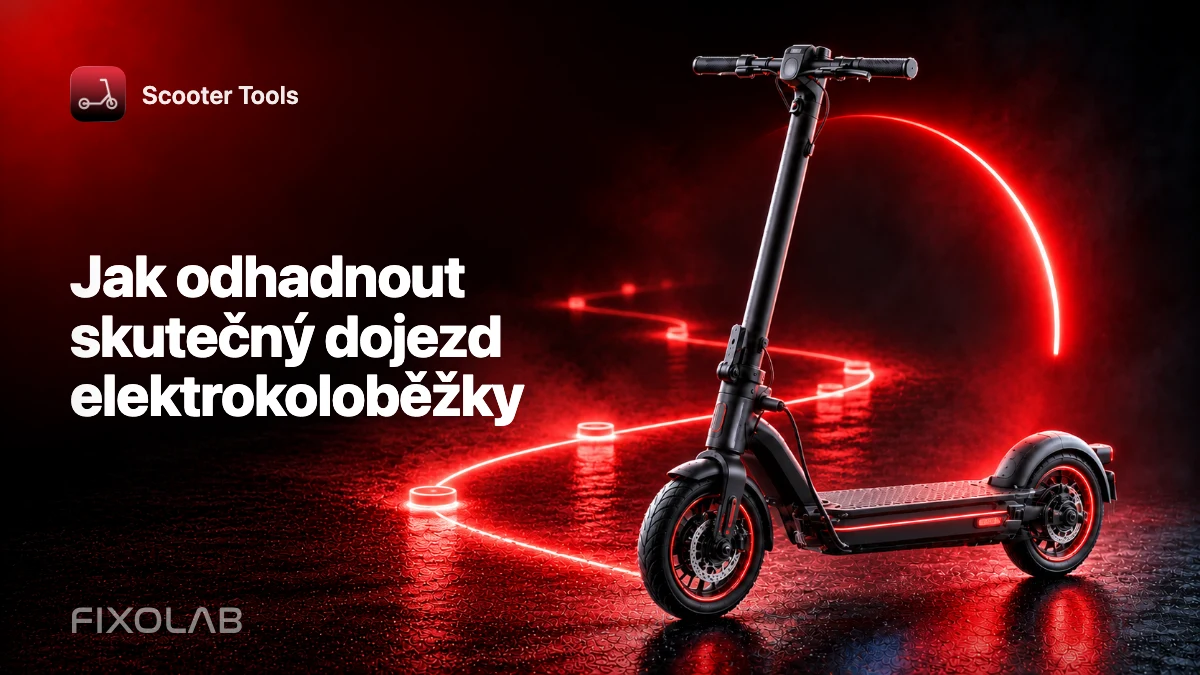 Jak odhadnout skutečný dojezd elektrokoloběžky Jak odhadnout skutečný dojezd elektrokoloběžky