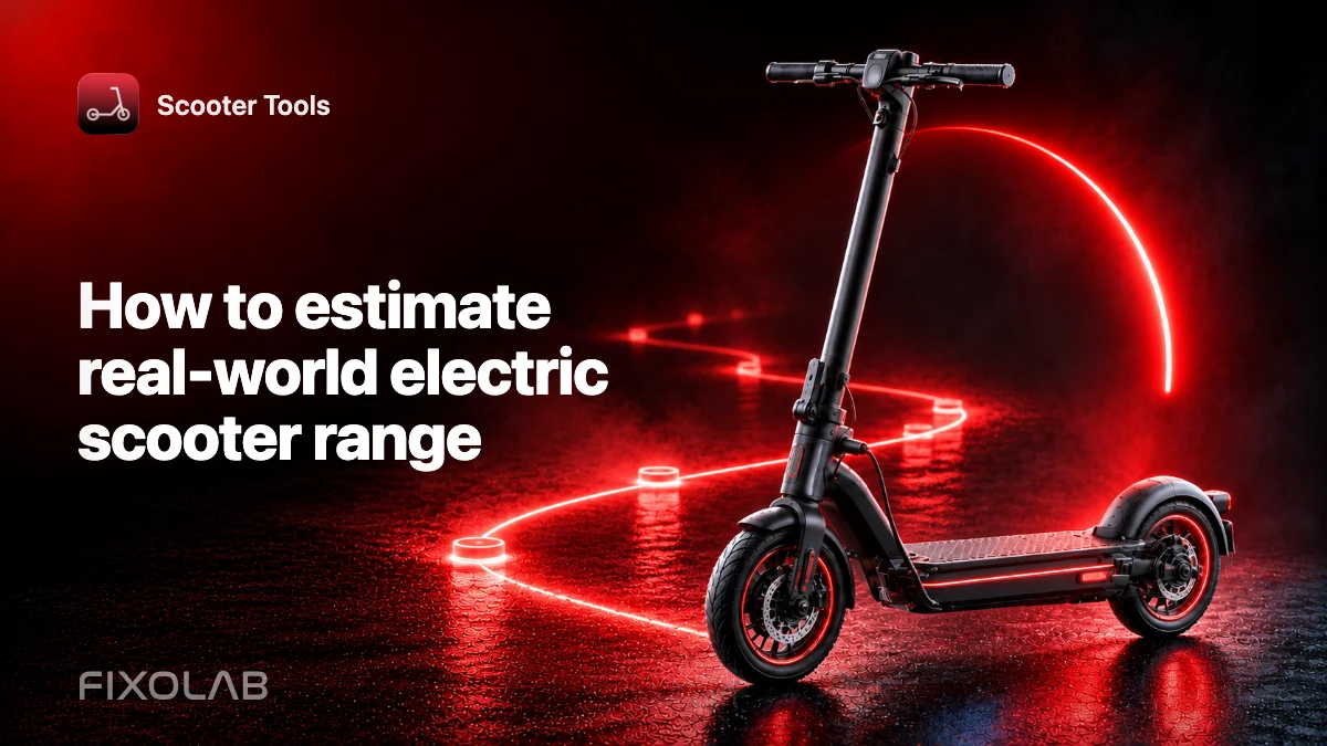 How to estimate real-world electric scooter range