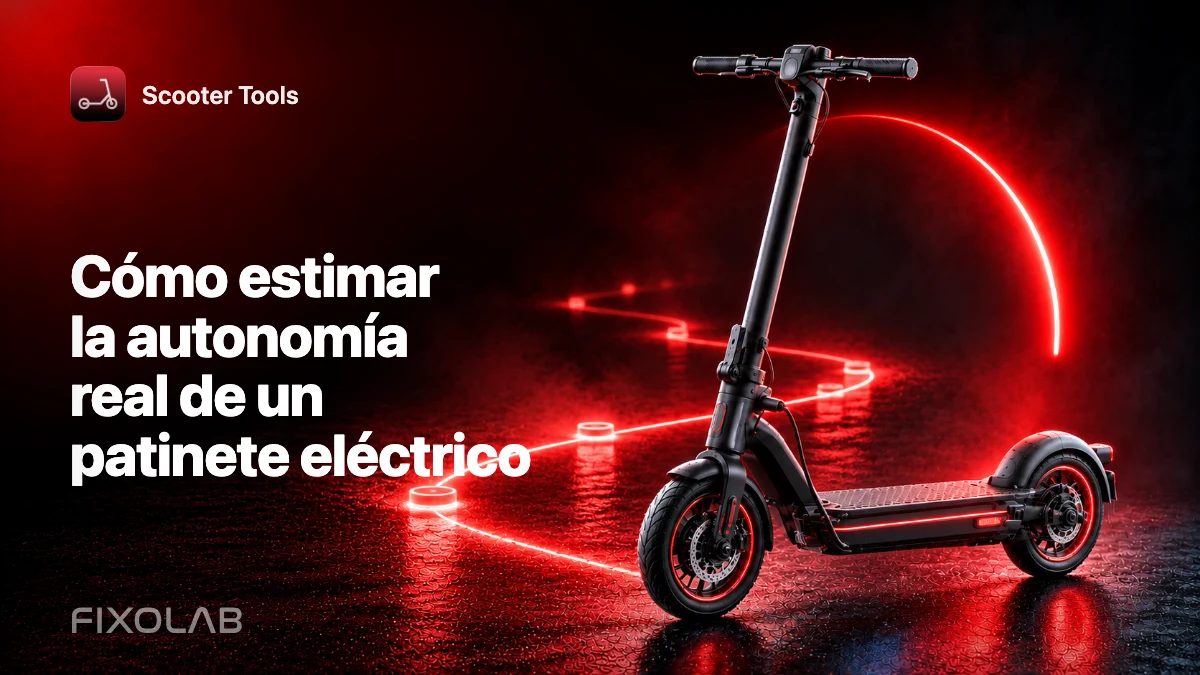 Cómo estimar la autonomía real de un patinete eléctrico