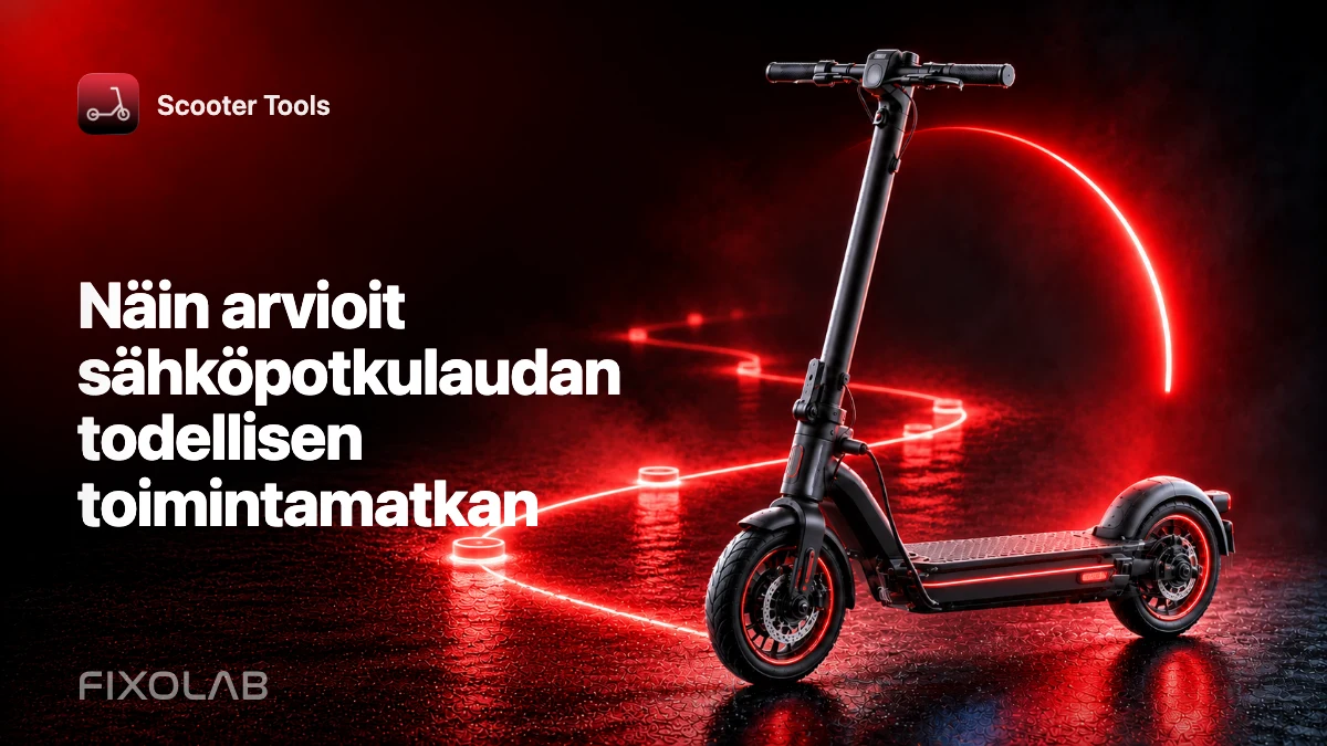 Näin arvioit sähköpotkulaudan todellisen toimintamatkan