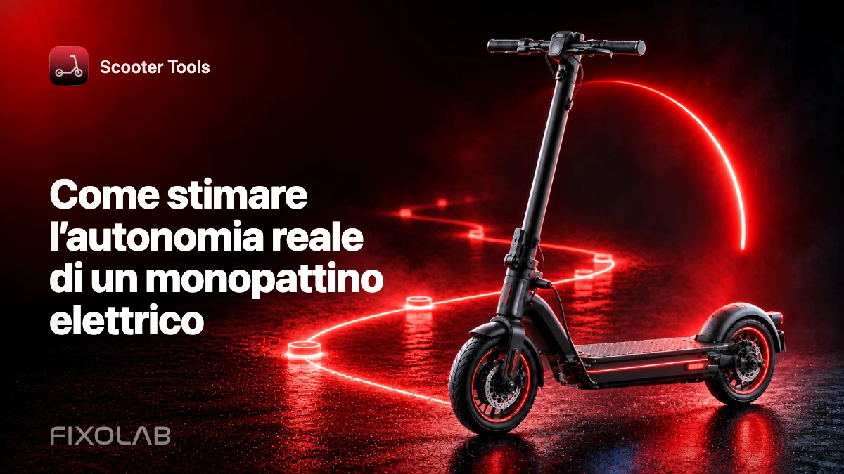 Come stimare l’autonomia reale di un monopattino elettrico