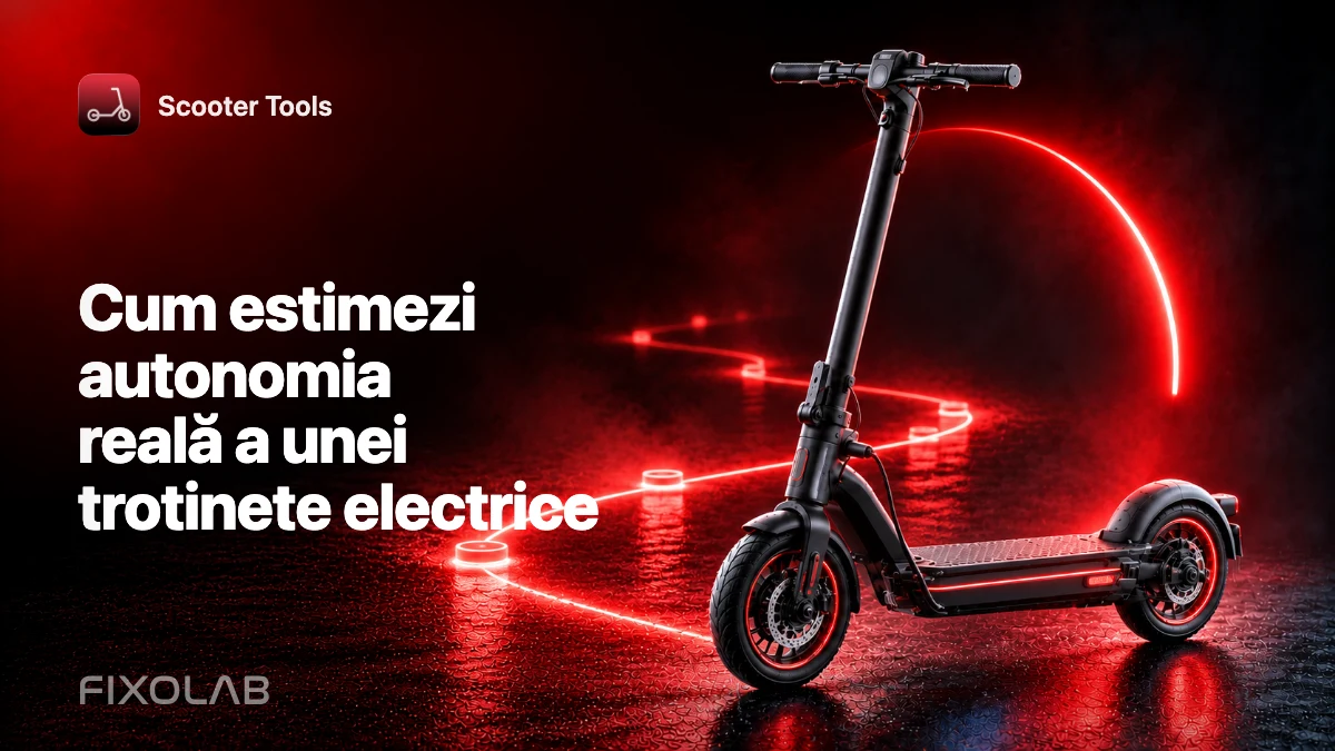 Cum estimezi autonomia reală a unei trotinete electrice