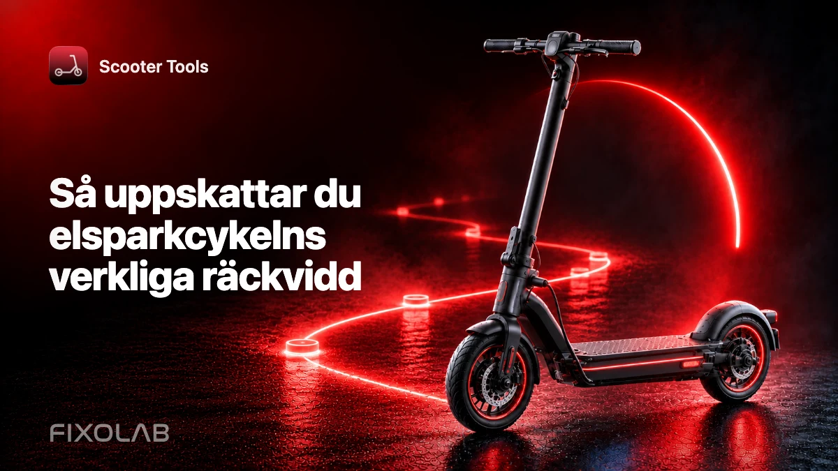 Så uppskattar du elsparkcykelns verkliga räckvidd Så uppskattar du elsparkcykelns verkliga räckvidd