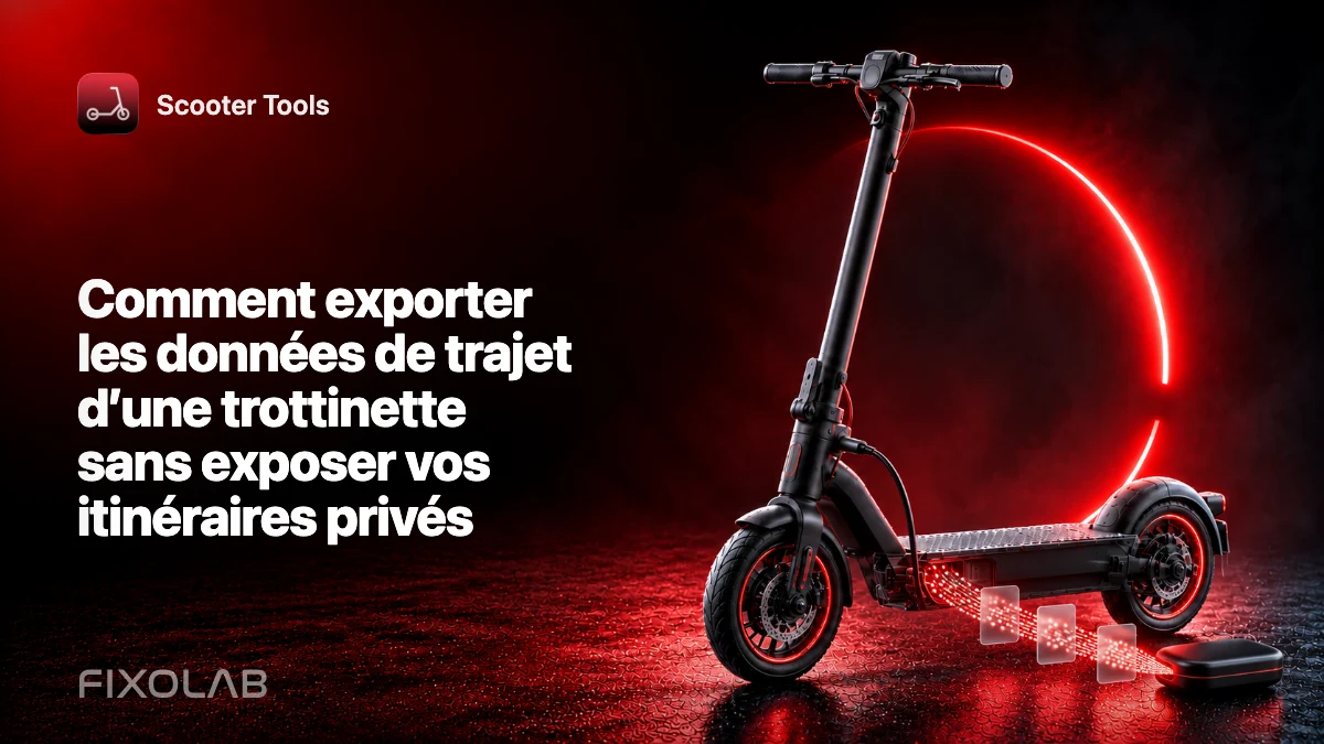 Comment exporter les données de trajet d’une trottinette sans exposer vos itinéraires privés Comment exporter les données de trajet d’une trottinette sans exposer vos itinéraires privés