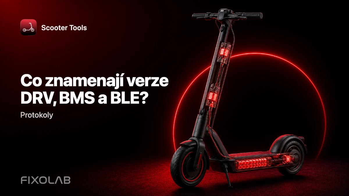 Pochopení verzí firmwaru: vysvětlení DRV, BMS a BLE