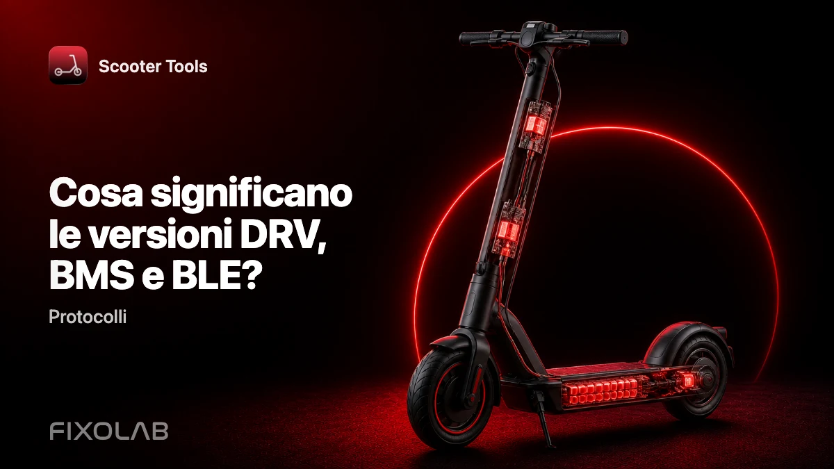 Capire le versioni firmware: DRV, BMS e BLE spiegati