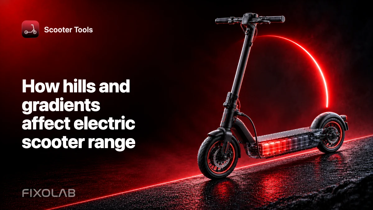 How hills and gradients affect electric scooter range How hills and gradients affect electric scooter range
