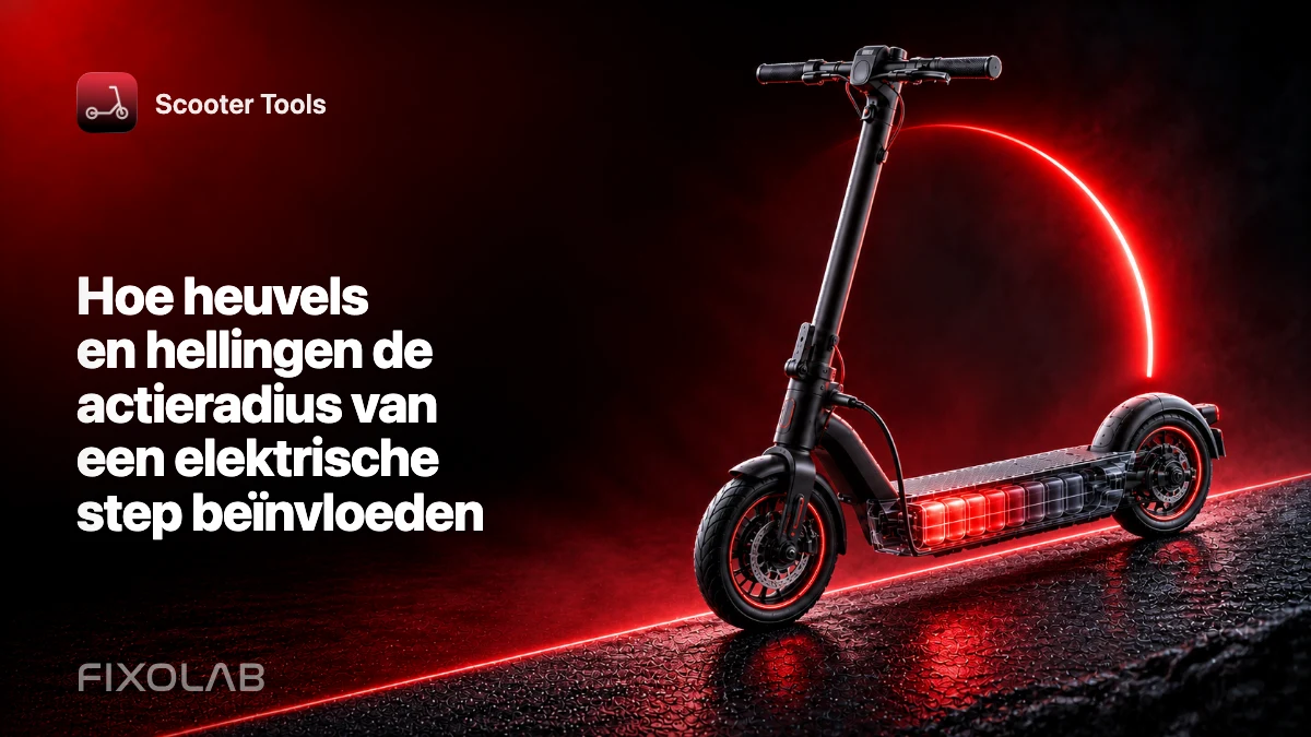 Hoe heuvels en hellingen de actieradius van een elektrische step beïnvloeden