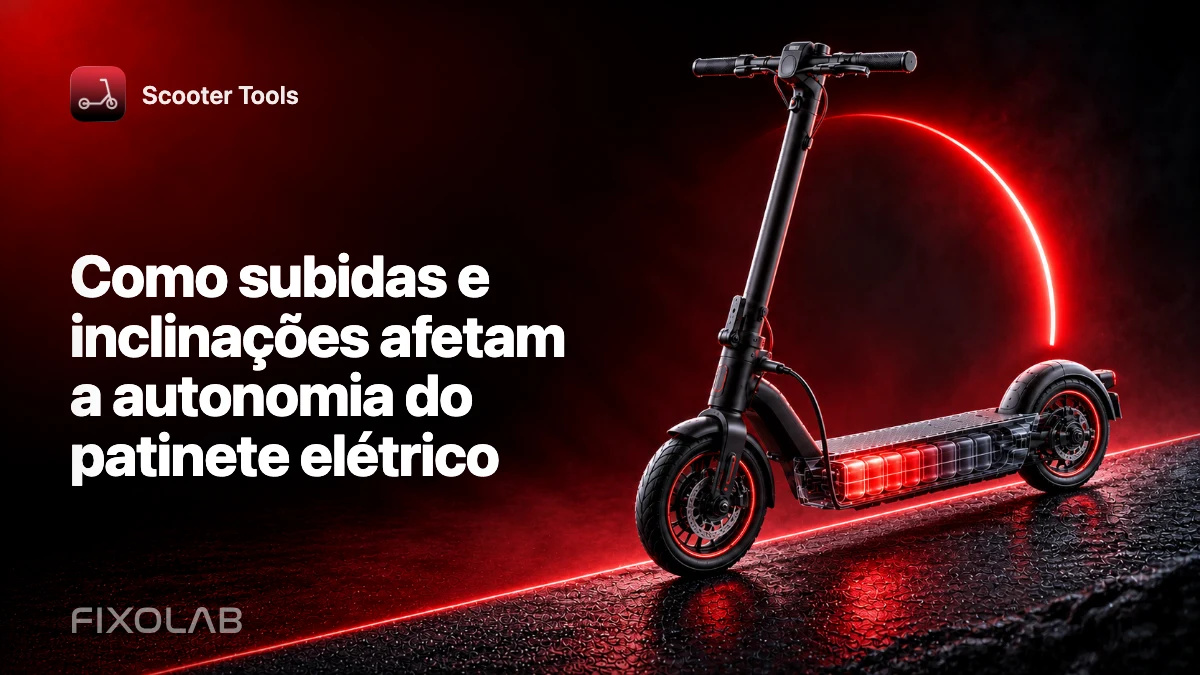 Como subidas e inclinações afetam a autonomia do patinete elétrico