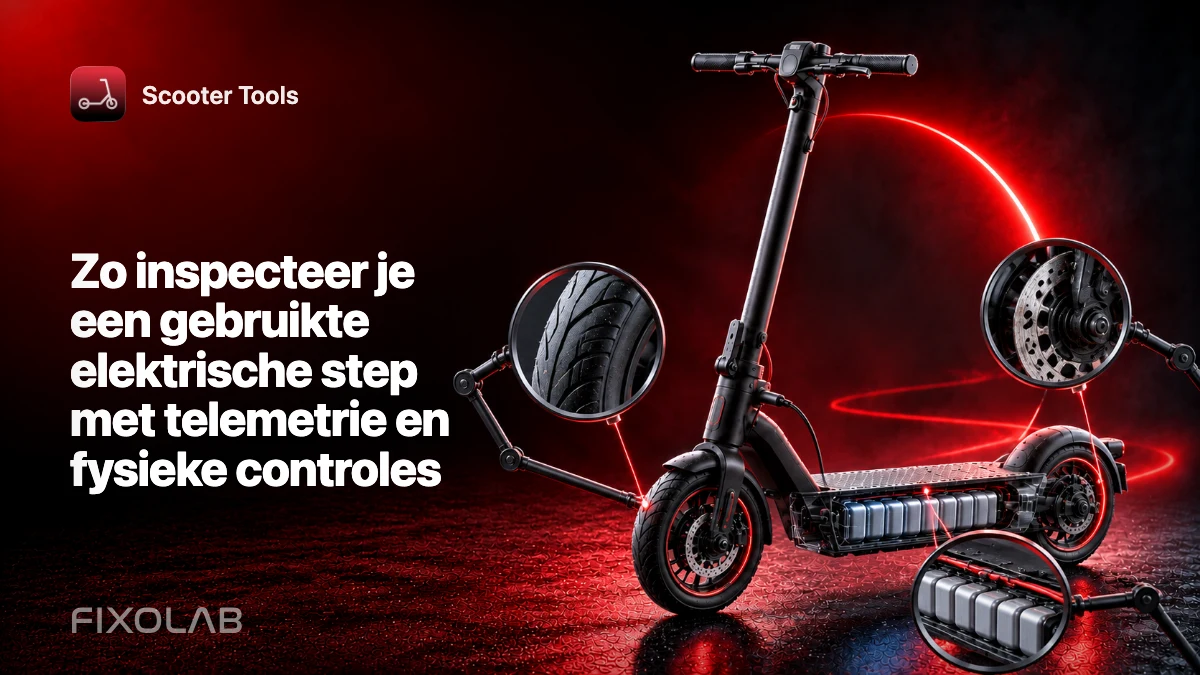 Zo inspecteer je een gebruikte elektrische step met telemetrie en fysieke controles Zo inspecteer je een gebruikte elektrische step met telemetrie en fysieke controles