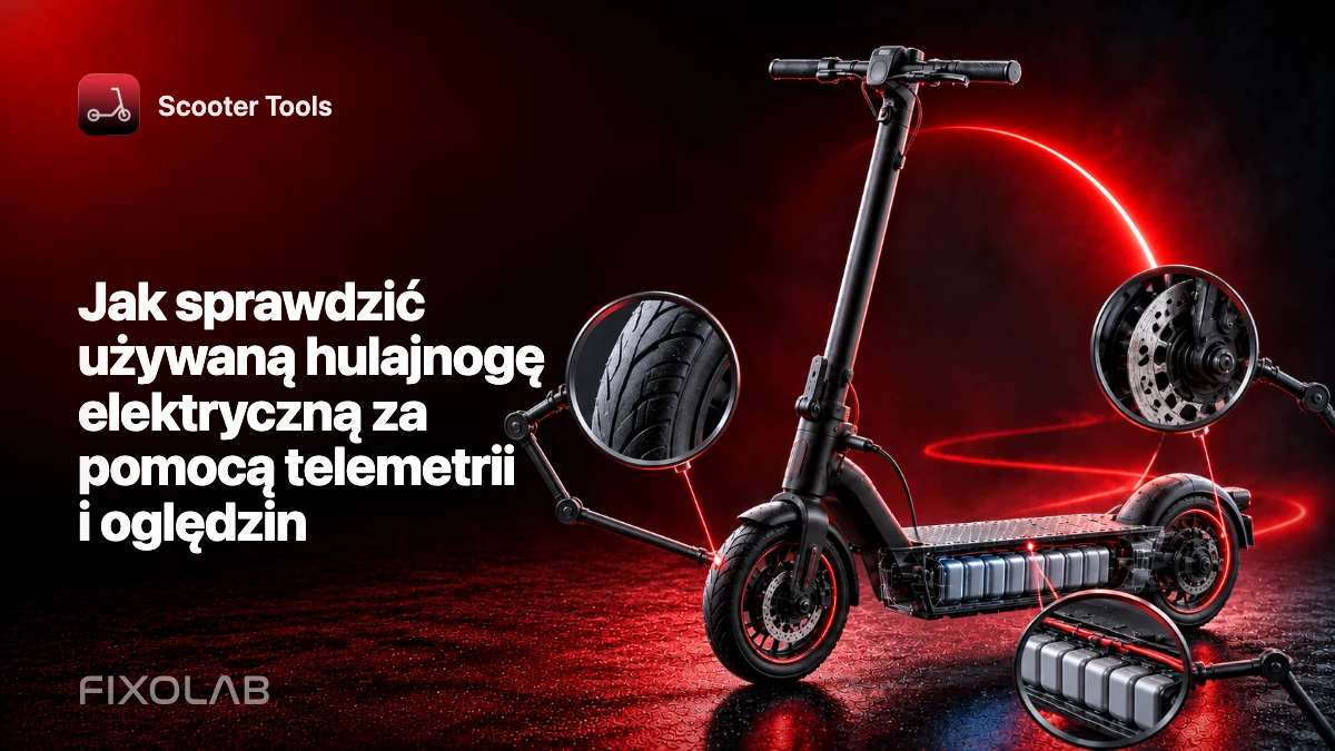 Jak sprawdzić używaną hulajnogę elektryczną za pomocą telemetrii i oględzin