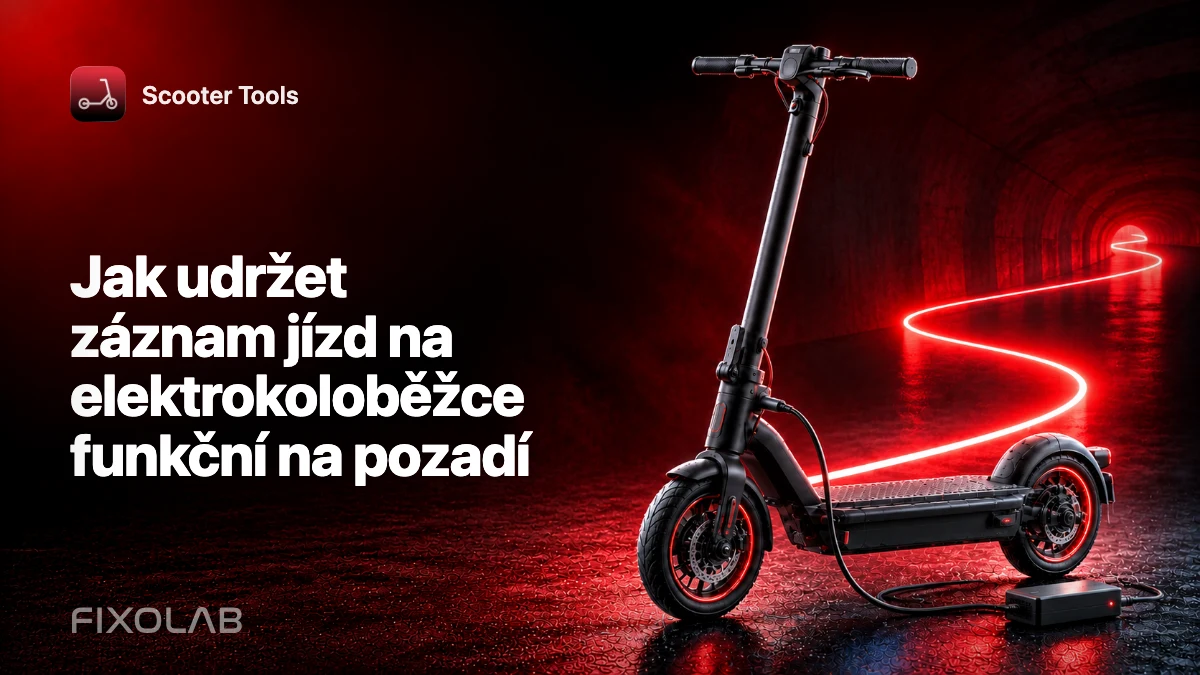Jak udržet záznam jízd na elektrokoloběžce funkční na pozadí Jak udržet záznam jízd na elektrokoloběžce funkční na pozadí