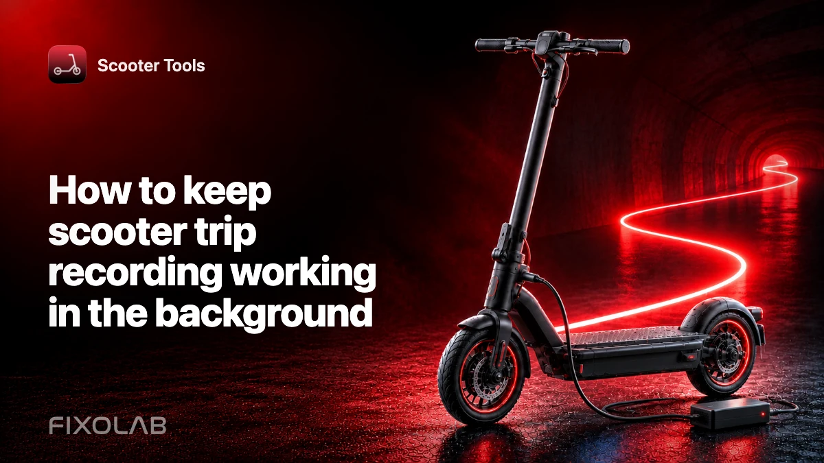 How to keep scooter trip recording working in the background