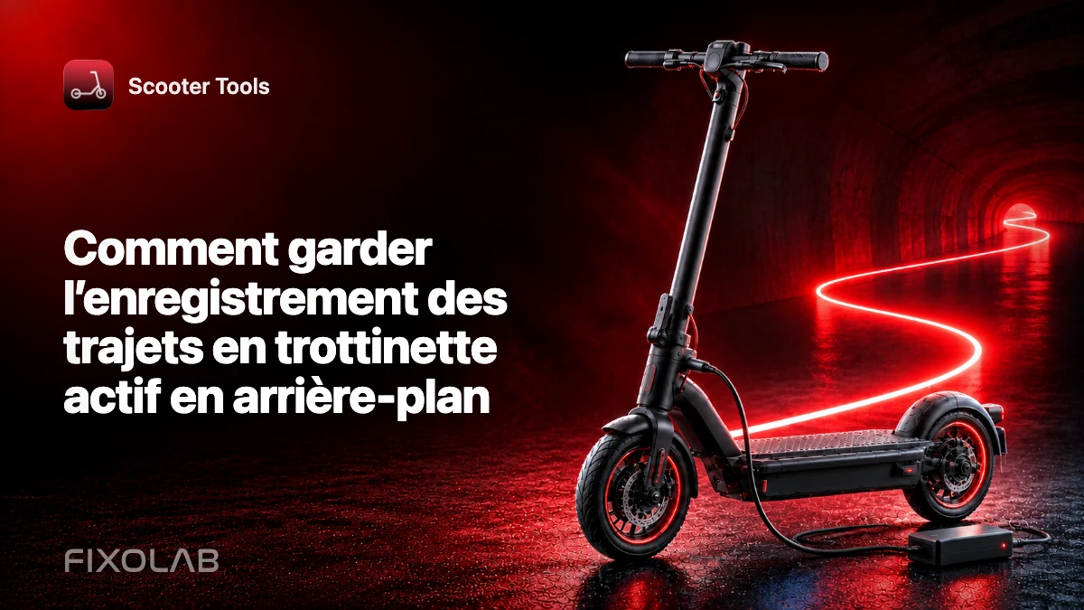 Comment garder l’enregistrement des trajets en trottinette actif en arrière-plan Comment garder l’enregistrement des trajets en trottinette actif en arrière-plan