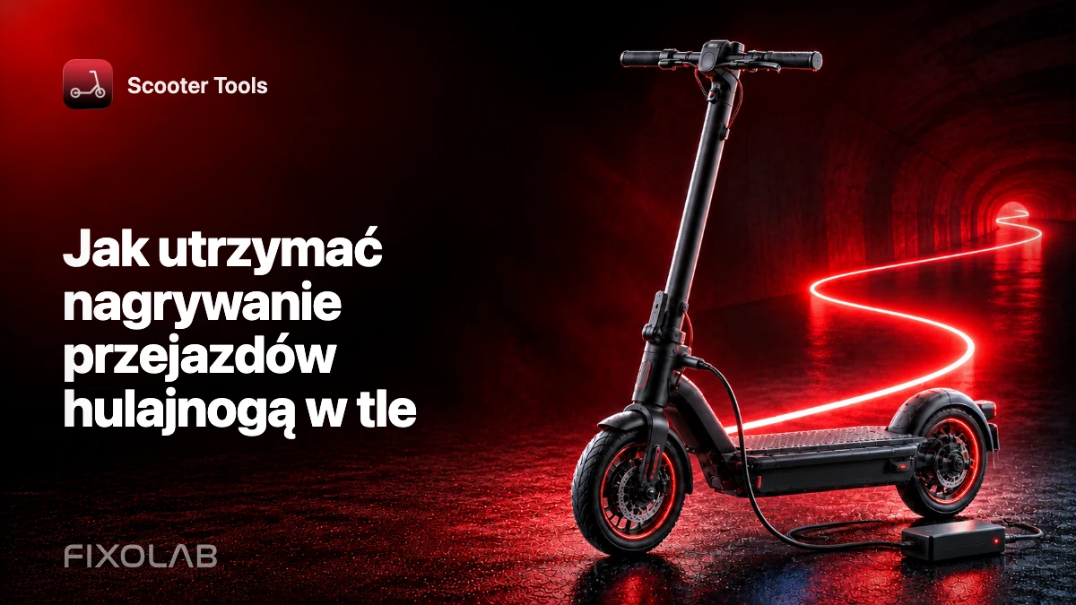 Jak utrzymać nagrywanie przejazdów hulajnogą w tle