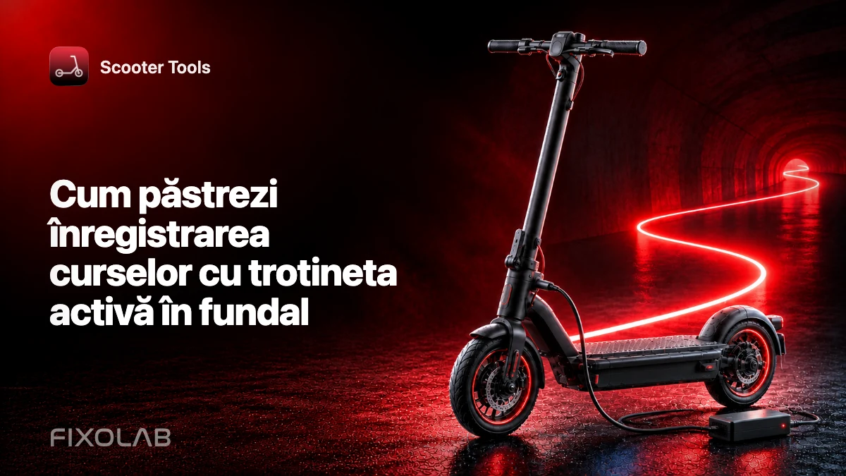 Cum păstrezi înregistrarea curselor cu trotineta activă în fundal Cum păstrezi înregistrarea curselor cu trotineta activă în fundal