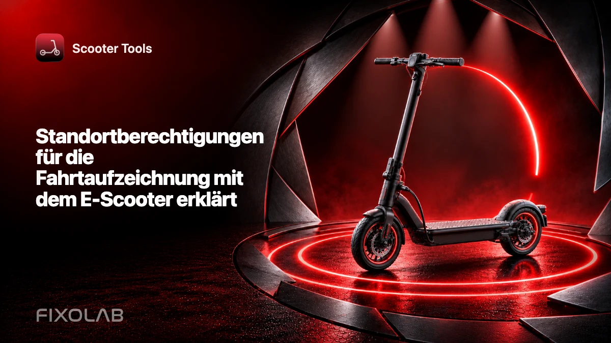 Standortberechtigungen für die Fahrtaufzeichnung mit dem E-Scooter erklärt Standortberechtigungen für die Fahrtaufzeichnung mit dem E-Scooter erklärt